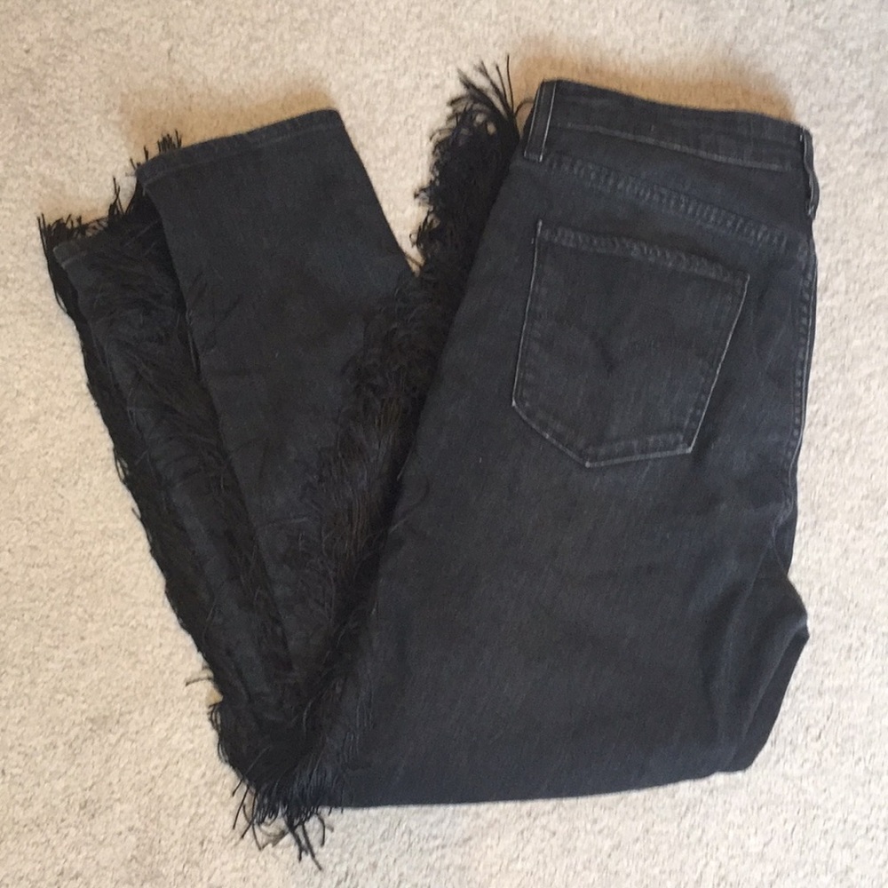 Levi’s Black Fringe Denim